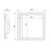revizni dvirka nerez 150x150 klicka ctyrhran rozmery