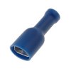 Faston 6,3mm zdirka izolovana modra