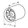 ventilator do potrubi vents 125 quietline t rozmery