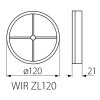 Zpětná klapka WIR ZL120 120 mm