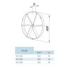 Zpětná klapka Vents KO125 slídová 125 mm