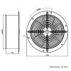 nastenny prumyslovy ventilator odtahovy dalap rab o turbo 250 rozmery