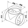 odbocka t kovova o 315 o 250 mm 1335 2