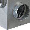 tichy ventilator do potrubi s termostatem regulatorem otacek a izolaci hluku radialni o 100 mm 1243 3