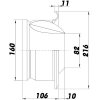 vzduchotechnicka tryska 160mm rozmery