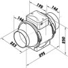 ventilator do potrubi axialni plastovy s prepinacem rychlosti o 150 mm 389 4