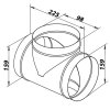 odbocka t kovova o 160 o 100 mm 1317 2