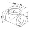 odbocka t kovova o 250 o 100 mm 1326 2