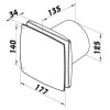 ventilator do koupelny 125 bfa 12 05