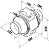 ventilator do potrubi axialni plastovy s casovym spinacem o 160 mm 396 3