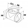 kovova odbocka t s tesnici gumou 100 100 mm 02