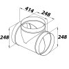 kovova odbocka t s tesnici gumou 250 250 mm 02