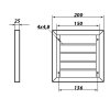 kovova vetraci mrizka smpg 200x200 mm seda 04