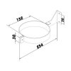 upevnovaci svorka pro vzduchovod s drzakem o 160 mm 967 2