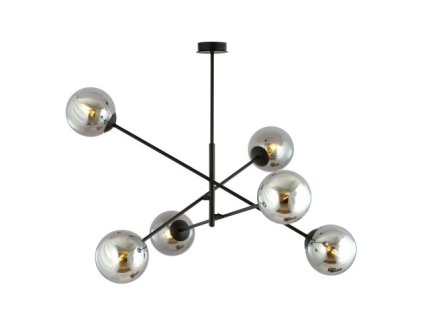Lustr Linear 6, 6xE14, max. 40W (BARVA černá, grafit, ŠÍŘKA 1020 mm)