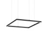 Lustr Oracle slim square, LED, černý (PŘÍKON 33 W, SVĚTELNÝ TOK 3300 lm, ŠÍŘKA 500 mm)
