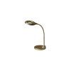 stolní led lampa zlatá
