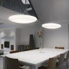 skleněný designový bílý lustr na žárovky