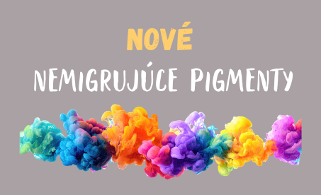 Nové nemigrujúce pigmenty