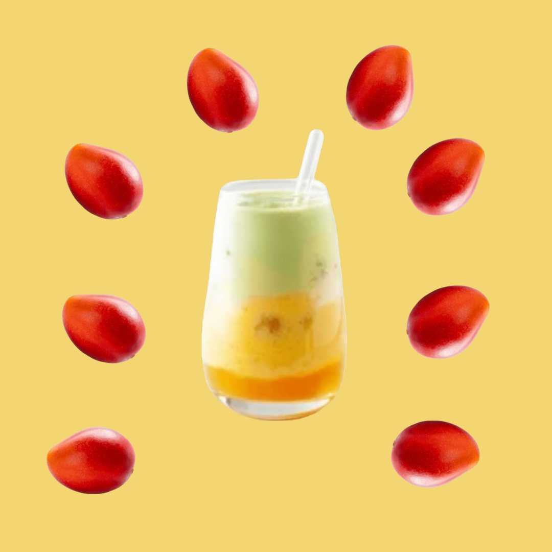 Matcha mango nápoj