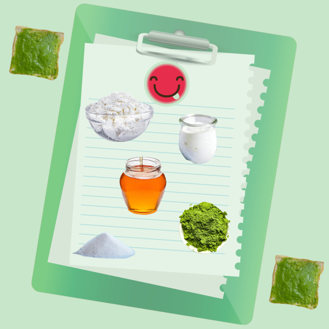 Matcha tvarohová pomazánka