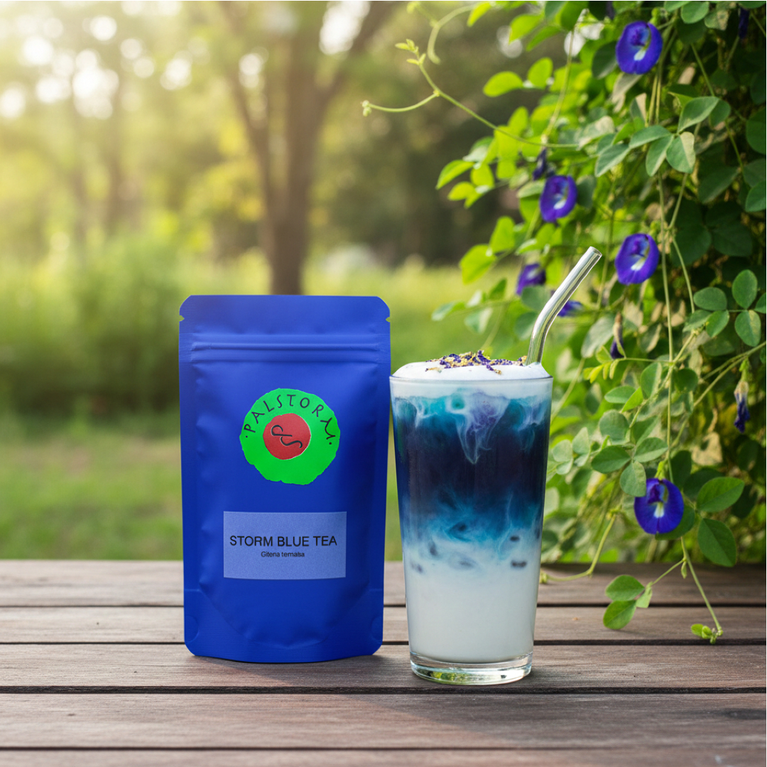 Modré Butterfly Pea Latte