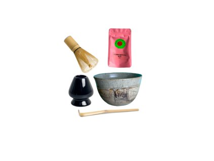 Set na přípravu čaje matcha s přírodní miskou basic