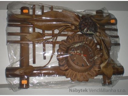 závěsná, nástěnná dekorace, hodiny z kůže, kožené hodinky 20103