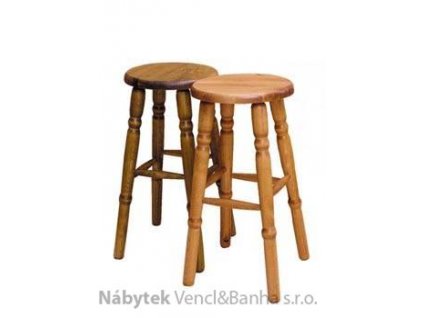 dřevěný barový jídelní taburet z masivního dřeva borovice drewfilip 3