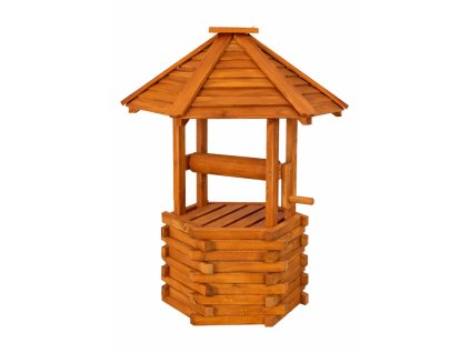 drevena zahradni studna wiki dekorace