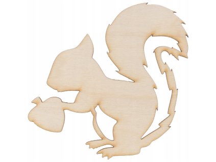 Dřevěná výzdoba, dekorace veverka