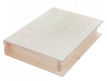 Dřevěná krabice na knihu