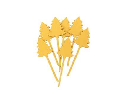 Ozdoby na vánoční stromeček na stonku 10ks