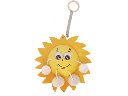 Dřevěný přívěsek sluničko