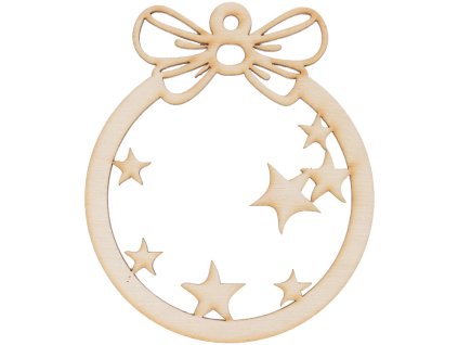 Dřevěný dekor, zdobení vánočního stromečku Gx43