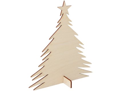 Dřevěný vánoční stromek na stojanu DEKOR GA05