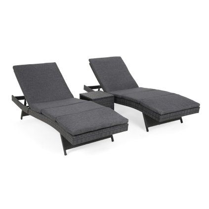 zahradni lehatka technoratan bora grey grey melange set