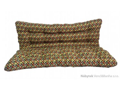 polstr na houpačku 140 cm barevná mozaika, polstry na zahradní nábytek lkv