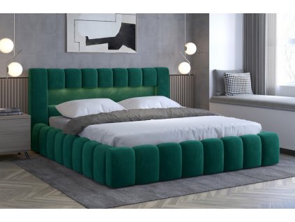 Lamica čalouněná postel s kontejnerem 180x200 Monolith 37 eltap