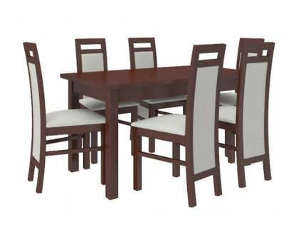 jídelní set pro 6 osob Rodos 14 odstín tm.ořech adrk