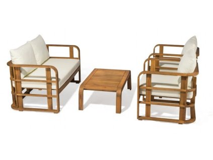dreveny zahradni nabytek budapest sofa kresla a stolek