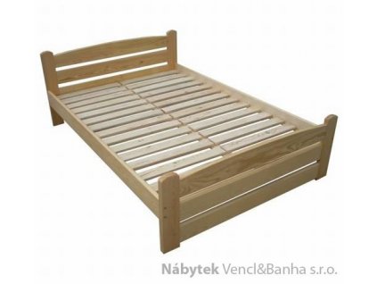 dřevěná dvoulůžková postel z masivního dřeva Standart chalup