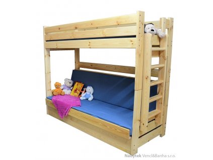 dřevěná patrová postel masivní rozkládací Kolorado chalup