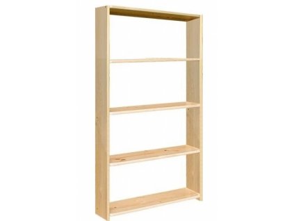 dřevěný regál z masivního dřeva borovice Regál 6 hloubka 30 cm jandr