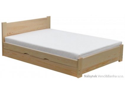 Dřevěná jednolůžková postel s úložným prostorem Atena Chalupa