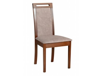 Dřevěná čalouněná jídelní židle z masivu Roma 6