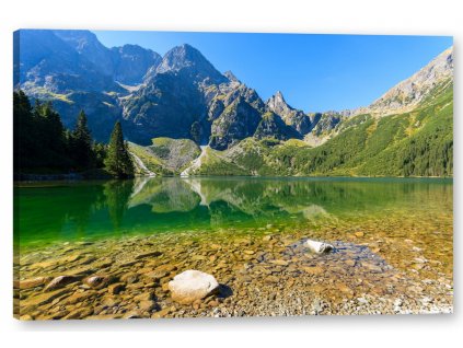Obraz na plátně tištěný jezero Mořské oko Art