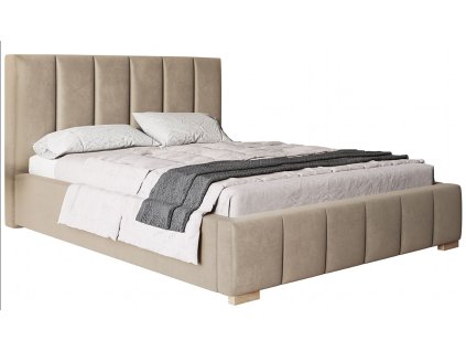 Čalouněná dvoulůžková manželská postel model Vencl Bed 1 Rib