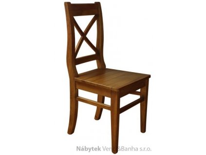 dřevěná rustikální stylová jídelní židle z masivního dřeva borovice Mexicana D25 euromeb