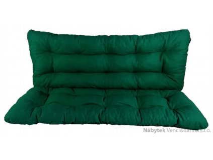 polstr na houpačku 160 cm zelený, polstry na zahradní nábytek lkv